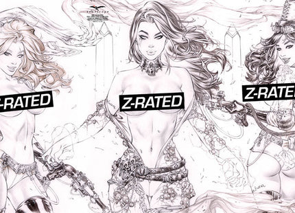 Eric Basaldua - 2021 NYCC B&W Z-Rated Cosplay Trifold Collectible Cover LE 50 - GFTV252I Pick AR3 - Zenescope Entertainment Inc