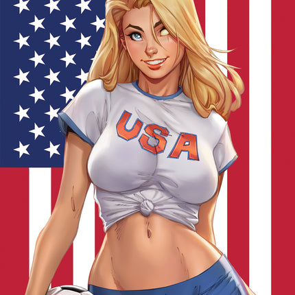USA World Cup Flag Mini Art Print - Zenescope Entertainment Inc