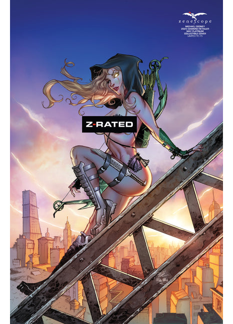 Michael Dooney - 2025 Diamond Retailer May Platinum Collectible Cover- LE 75 - Zenescope Entertainment Inc