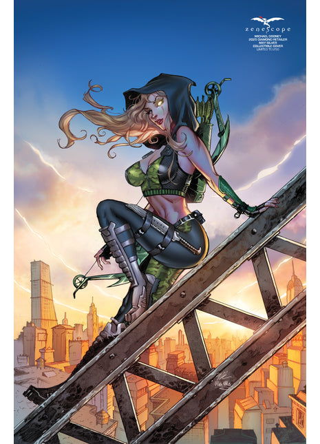 Michael Dooney - 2025 Diamond Retailer May Silver Collectible Cover - LE 250 - Zenescope Entertainment Inc