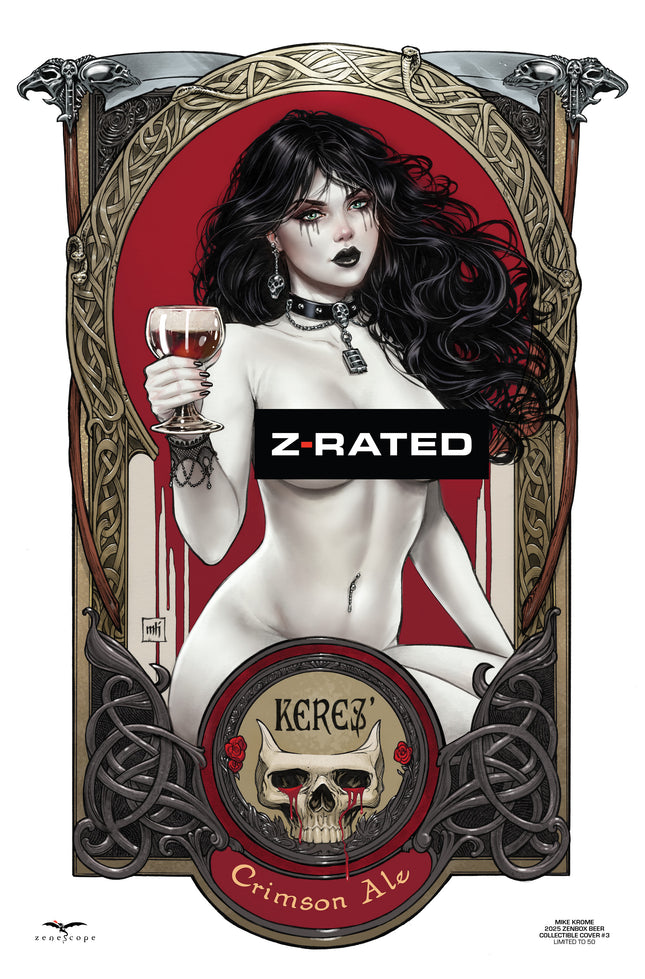 Mike Krome - 2025 Zenbox Beer Collectible # 3 LE 50 - Zenescope Entertainment Inc