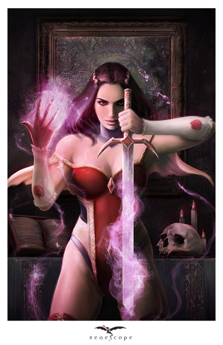 Pierluigi Abbondanza - Featured Character Mini Art Print - Zenescope Entertainment Inc