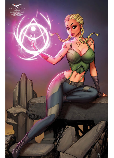 Ale Garza - 2024 Diamond Retailer June Silver Collectible Cover - LE 250 - Zenescope Entertainment Inc
