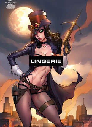 Ale Garza - 2026 February Zenescope Gold Collectible Cover w/ Passport Sticker - LE 150 - Zenescope Entertainment Inc