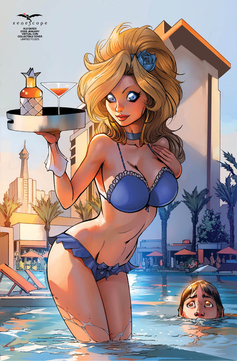Ale Garza - 2026 January Virtual Con Collectible Cover w/ Trading Card - LE 225 - Zenescope Entertainment Inc