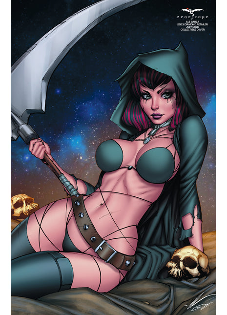 Ale Garza - 2023 Diamond Retailer July Gold Collectible Cover - Limited to 199 - Zenescope Entertainment Inc