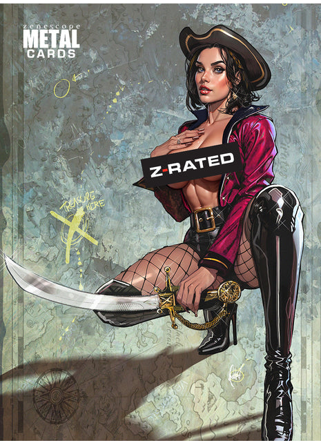 Cedric Poulat - August 2025 Pirate Princess Z METAL CARD - Zenescope Entertainment Inc