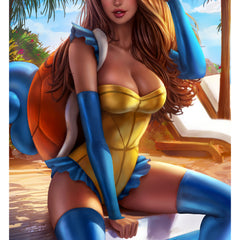 Sun Khamunaki - Catch 'Em Mini Art Print - Zenescope Entertainment Inc
