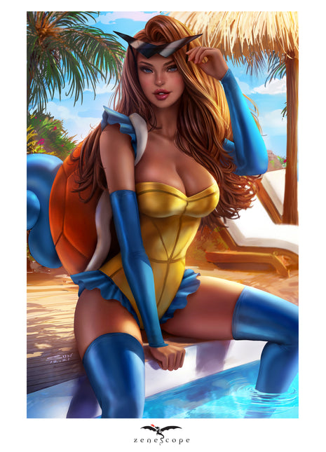 Sun Khamunaki - Catch 'Em Mini Art Print - Zenescope Entertainment Inc