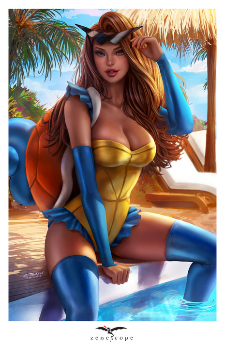 Sun Khamunaki - Catch 'Em Mini Art Print - Zenescope Entertainment Inc