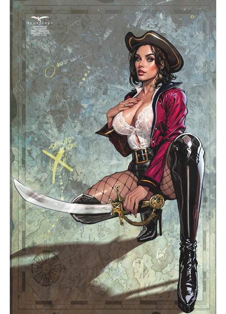 Cedric Poulat - 2025 August Pirate Princesses Collectible Cover - LE 225 - Zenescope Entertainment Inc