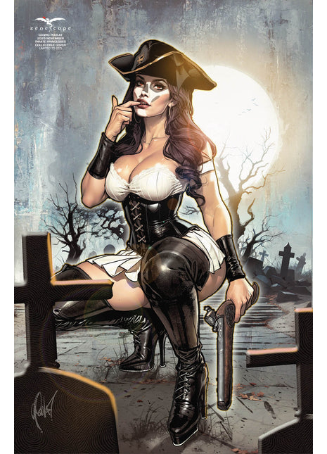 Cedric Poulat - November 2025 Mystere Pirate Princess Reg - Metal Card - Zenescope Entertainment Inc