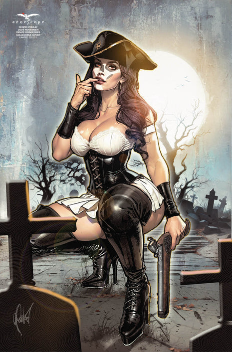 Cedric Poulat - November 2025 Mystere Pirate Princess Reg - Metal Card - Zenescope Entertainment Inc