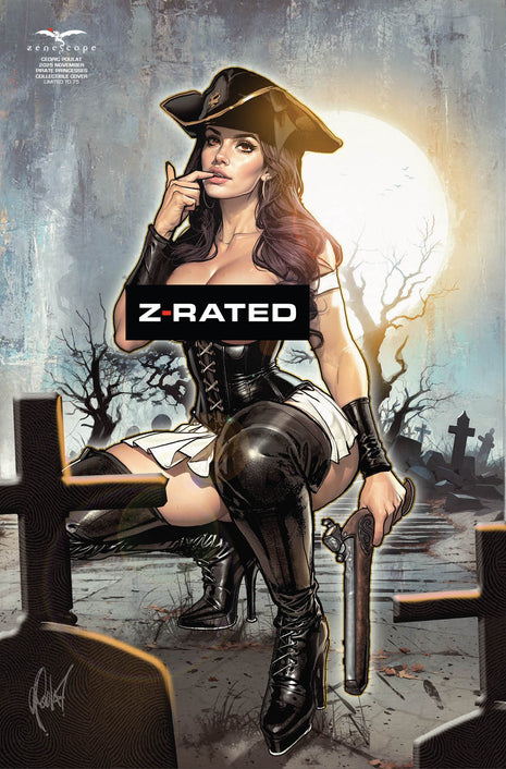 Cedric Poulat - November 2025 Mystere Pirate Princess Z-Rated - Metal Card - Zenescope Entertainment Inc