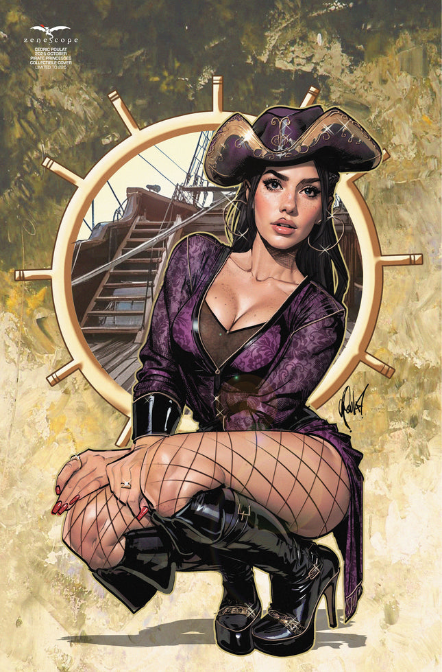 Cedric Poulat - 2025 October Pirate Princesses Collectible Cover - LE 225 - Zenescope Entertainment Inc