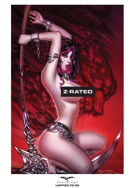 Set of 3 Z-Rated Keres Horror Mini Art Prints - LE 50 - Zenescope Entertainment Inc