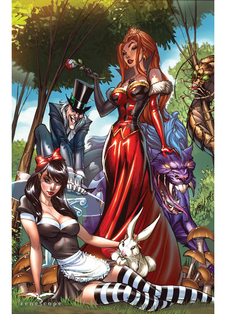 J. Scott Campbell - Escape From Wonderland Art Print - Zenescope Entertainment Inc