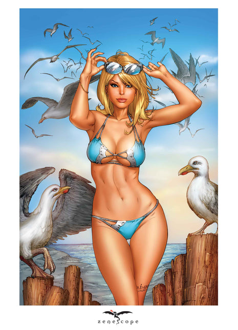 Eric Basaldua - Beach Mini Art Print Set - Zenescope Entertainment Inc