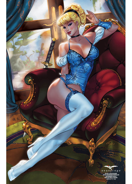 Elias Chatzoudis December 2023 Diamond Retailer Gold Collectible LE199 - Cover F - Zenescope Entertainment Inc