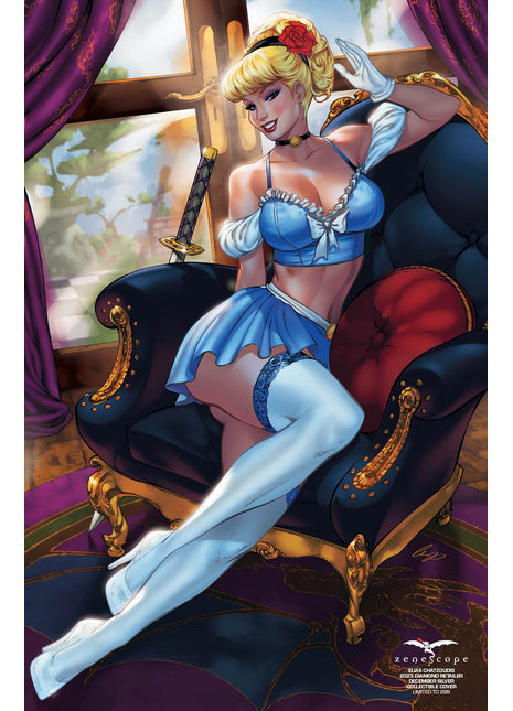 Elias Chatzoudis December 2023 Diamond Retailer Silver Collectible LE299 - Cover E - Zenescope Entertainment Inc