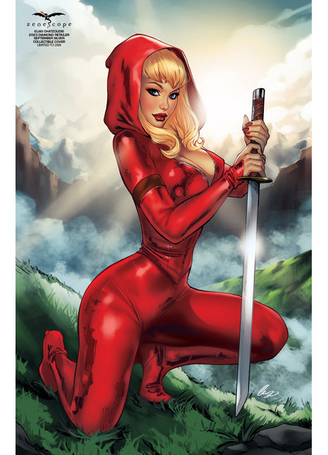 Elias Chatzoudis - 2023 Diamond Retailer September Silver Collectible Cover - Limited to 299 - Zenescope Entertainment Inc