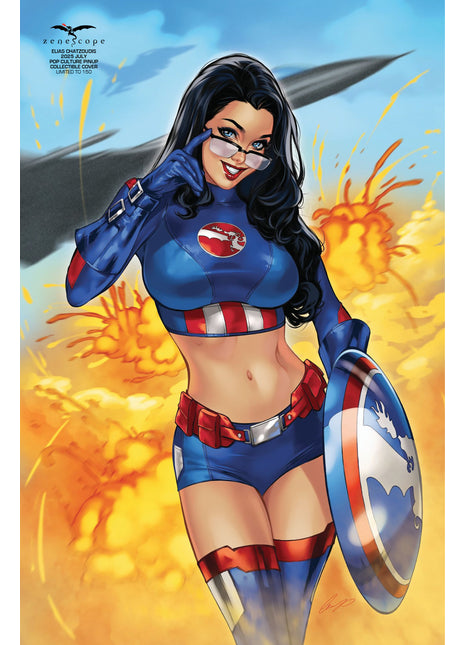 Elias Chatzoudis - 2025 July Pop Culture Pinup Collectible Cover - LE 150 - Zenescope Entertainment Inc
