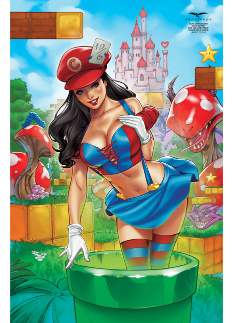 Elias Chatzoudis - 2025 March Pop Culture Pinup Collectible Cover - LE 150 - Zenescope Entertainment Inc