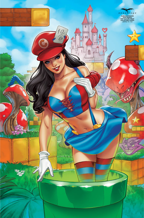 Elias Chatzoudis - 2025 March Pop Culture Pinup Collectible Cover - LE 150 - Zenescope Entertainment Inc