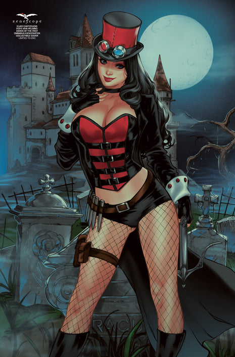 Elias Chatzoudis - 2025 Van Helsing: Ashes of the Past Omnibus Kickstarter Collectible Cover LE 250 - Zenescope Entertainment Inc