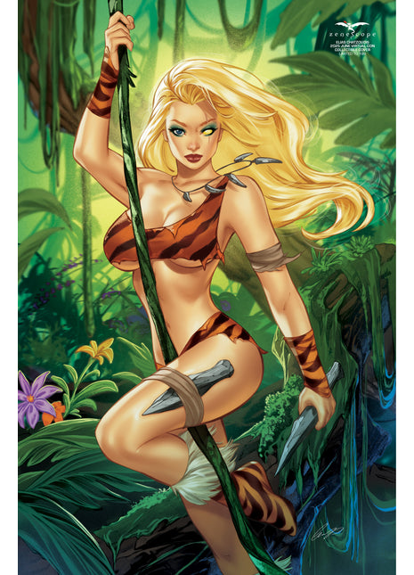 Elias Chatzoudis - Jungle Virtual Con Metal Card Set of 3 - Zenescope Entertainment Inc