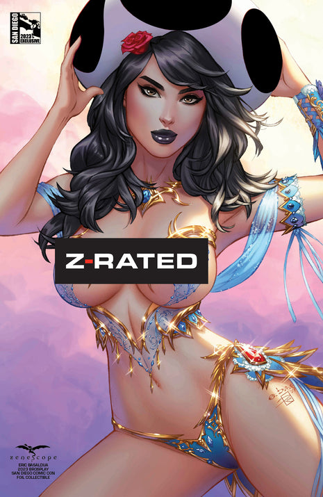 Eric Basaldua - 2023 Brosplay San Diego Comic Con Foil Collectible Cover - LE 100 - Zenescope Entertainment Inc
