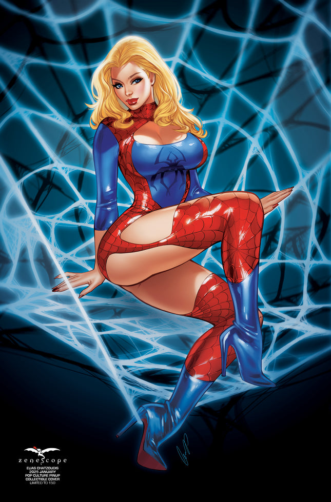 CGC 9.8 - Elias Chatzoudis - 2025 January Pop Culture Pinup Collectible Cover - LE 150 - Zenescope Entertainment Inc