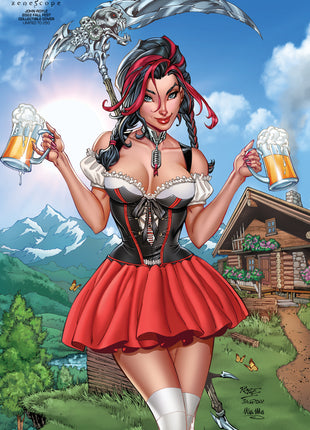 John Royle - September 2025 Featured Artist - Keres METAL CARD - Zenescope Entertainment Inc