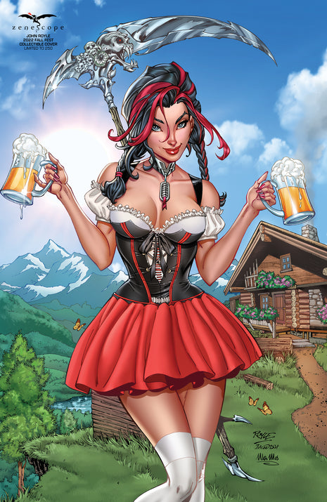 John Royle - September 2025 Featured Artist - Keres METAL CARD - Zenescope Entertainment Inc