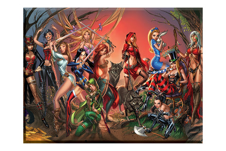 J. Scott Campbell - Grimm #100 Art Print