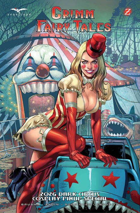 Grimm Fairy Tales 2026 Dark Circus Cosplay Pinup Special - Zenescope Entertainment Inc