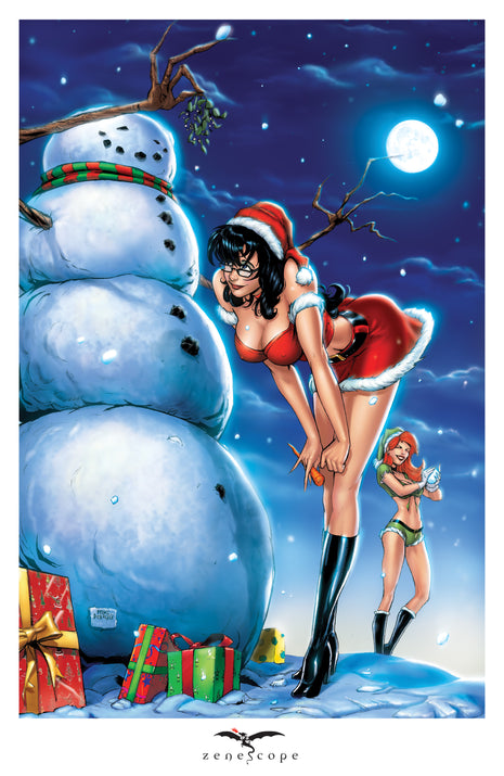Mike Debalfo - Christmas in July Mini Art Print - Zenescope Entertainment Inc