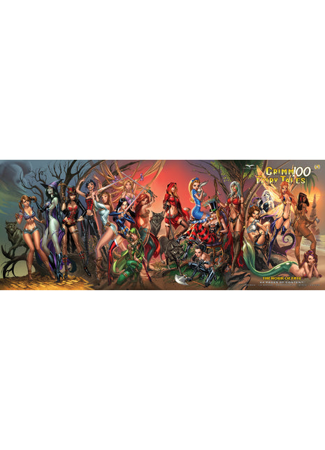 Grimm Fairy Tales #100 Connecting Cover - Mini Art Print