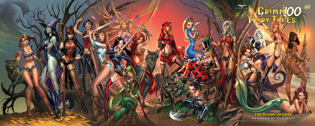 Grimm Fairy Tales #100 Connecting Cover - Mini Art Print Set - Zenescope Entertainment Inc
