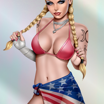 Keith Garvey - Independence Day Holofoil Showcase Set - LE 25 - Zenescope Entertainment Inc