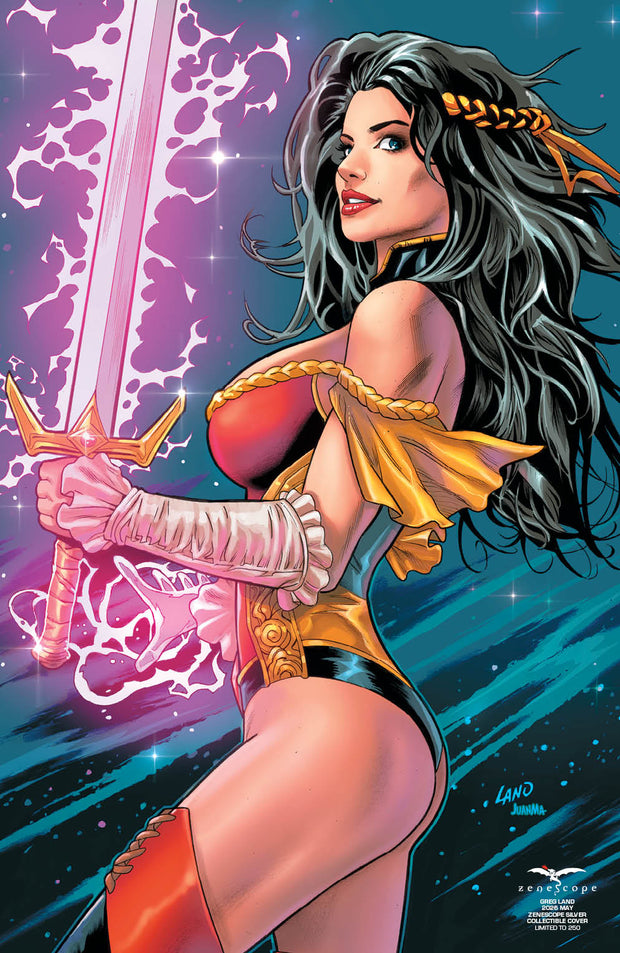 Greg Land - 2026 May Zenescope Silver Collectible Cover  - LE 250 - Zenescope Entertainment Inc