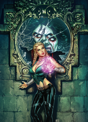 Mike Krome - Featured Artist Gretel Bloody Mary - Mini Art Print - Zenescope Entertainment Inc
