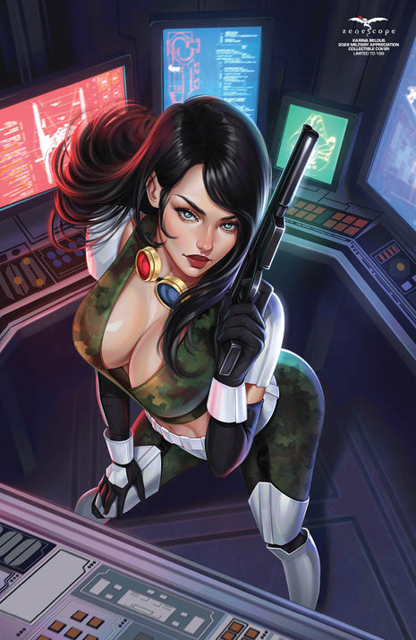 Karina Belous - 2026 Military Appreciation Collectible Cover - LE 199 - Zenescope Entertainment Inc