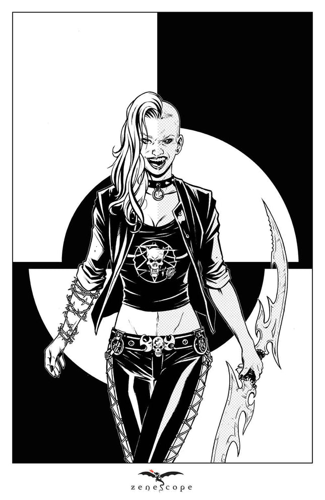 Riveiro - Hellchild Mini Art Print - Zenescope Entertainment Inc