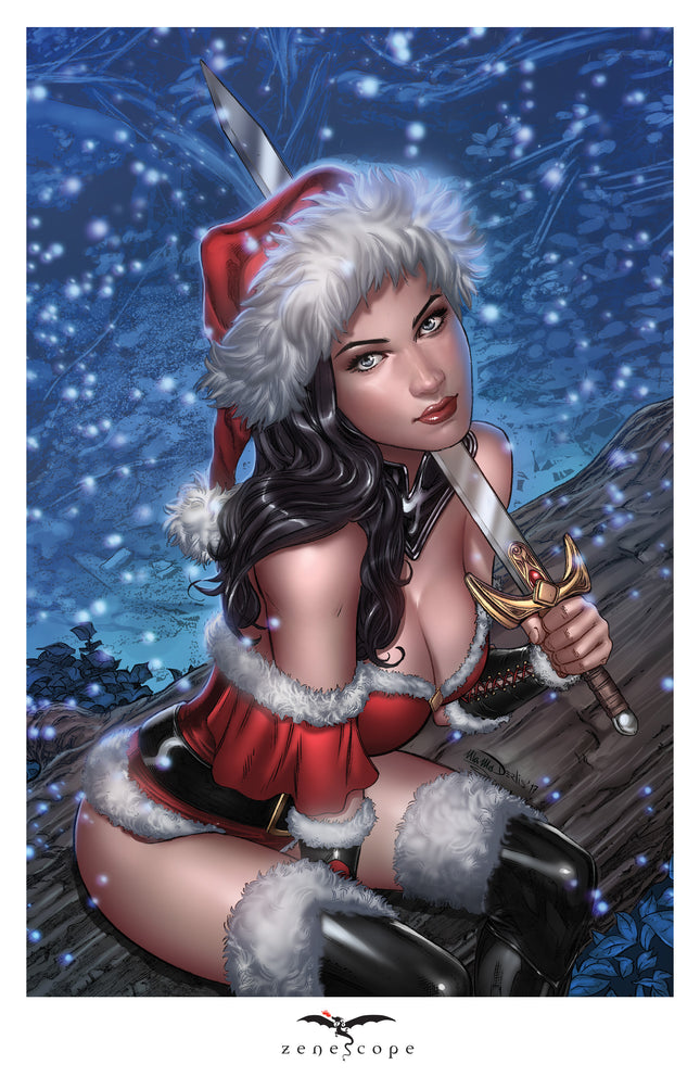 Derlis Santacruz - Christmas in July Mini Art Print - Zenescope Entertainment Inc
