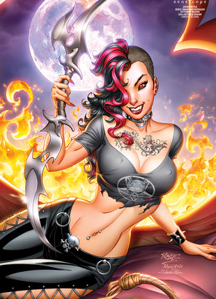 John Royle - 2023 Diamond Retailer October Silver Collectible Cover - Limited to 299 - Zenescope Entertainment Inc