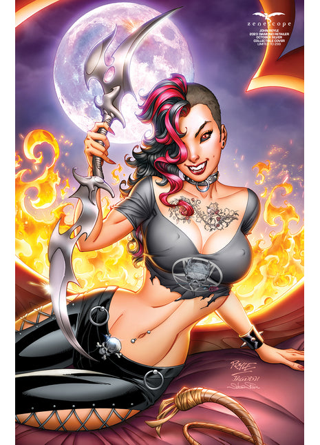 John Royle - 2023 Diamond Retailer October Silver Collectible Cover - Limited to 299 - Zenescope Entertainment Inc