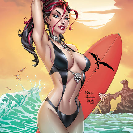 John Royle - 2025 August Beach Bikini Battle Collectible Cover - LE 100 - Zenescope Entertainment Inc