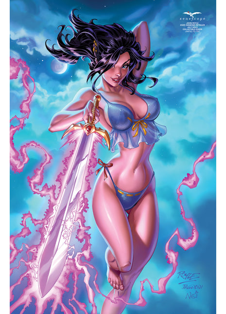 John Royle - 2025 Diamond Retailer July Gold Collectible Cover - LE 150 - Zenescope Entertainment Inc