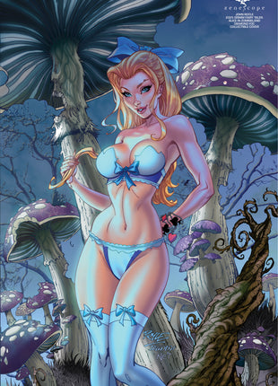 John Royle - 2025 Grimm Fairy Tales: Alice in Zombieland Diamond FOC Collectible Cover - Zenescope Entertainment Inc